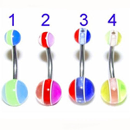 mini-Acrylic belly rings
