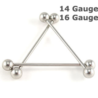 Steel Industrial Barbell 14g 16g