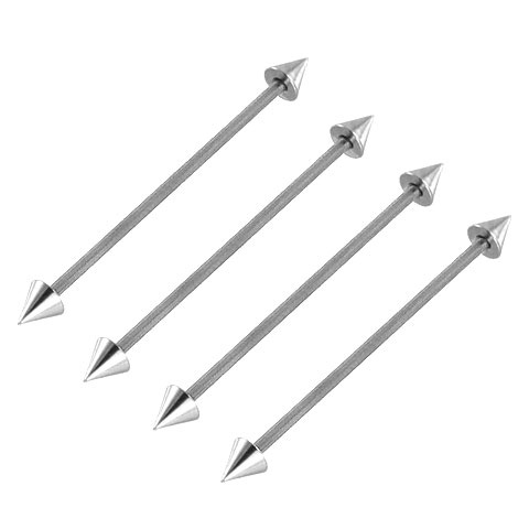 Steel Spike Industrial Barbell