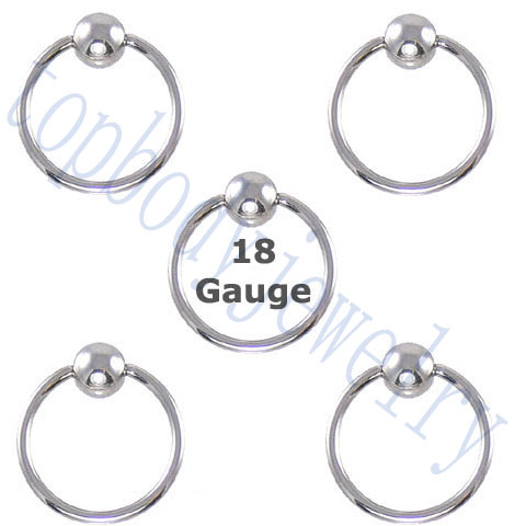 captive rings 18g