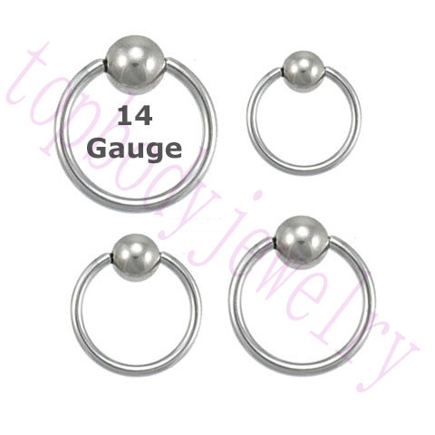 captive rings 14g