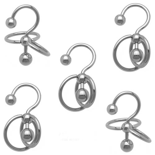 Double Slave Ball Hook Barbell