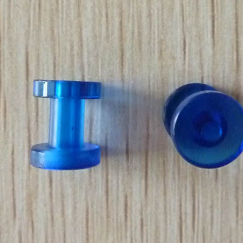 UV acrylic screw on flesh tunnel body piercing jewelry
