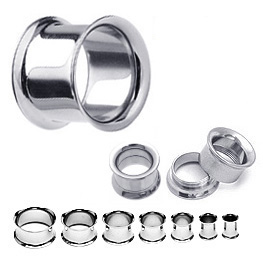 Internally thread 316l stainless steel screw on flesh tunnel,ear plugs,ear taper body piercing jewel