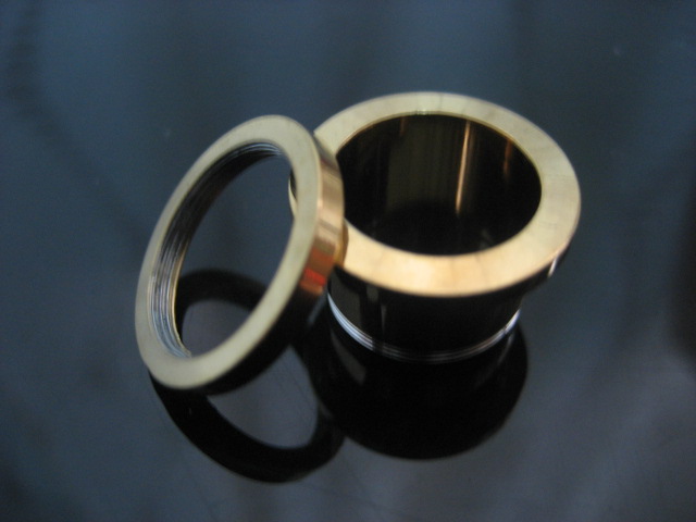 Anodized 316l stainless steel screw on flesh tunnel