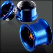 Anodized Internally thread 316l stainless steel screw on flesh tunnel,ear plugs,ear taper body pierc