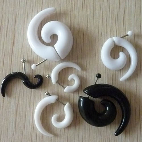 UV marble ear tapaer,ear expander body piercing jewelry,talons,tapers,tusks,pinchers,plugs,piercing 