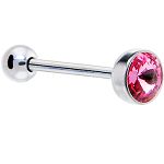 316l stainless steel Tongue Barbells with cz stone, straight barbell, tongue rings,body piercing jew