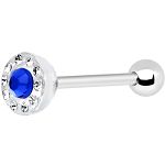 316l stainless steel Tongue Barbells with paved cz stones, straight barbell, tongue rings,body pierc