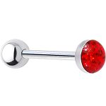 316l stainless steel Tongue Barbells with paved cz stones, straight barbell, tongue rings,body pierc