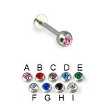 316l stainless steel labret with cz stone,body piercing jewelry,fashion jewelry,lip rings,labret pie