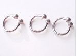 316l surgical steel horseshoe circular barbells with balls, body piercing jewelry, CBB piercing, cir