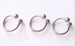 316l surgical steel horseshoe circular barbells with balls, body piercing jewelry, CBB piercing, cir