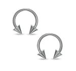316l surgical steel horseshoe circular barbells with cones, body piercing jewelry, CBB piercing, cir