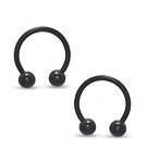 316l surgical steel horseshoe circular barbells with balls, body piercing jewelry, CBB piercing, cir