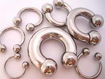 316l surgical steel horseshoe circular barbells with balls, body piercing jewelry, CBB piercing, cir