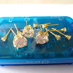 14k gold round cut clear cubic zircon stud earrings,cz stud earrings,earrings,fashion earrings,new f