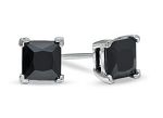 round cut black cubic zircon stud earrings,cz stud earrings,earrings,fashion earrings,new fashion ea