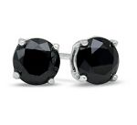 round cut black cubic zircon stud earrings,cz stud earrings,earrings,fashion earrings,new fashion ea