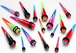 UV print pictures ear tapaer,ear expander body piercing jewelry,talons,tapers,tusks,pinchers,plugs,p