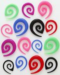 Spiral UV ear tapaer,ear expander body piercing jewelry,talons,tapers,tusks,pinchers,plugs,piercing 
