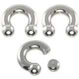 Internally Threaded Ball Horseshoe 0g 00g Details