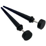 Classic Black Cheater Taper Details