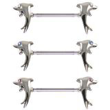 Twin Dolphin CZ Barbell Details