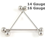 Steel Industrial Barbell 14g 16g Details