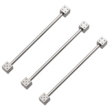 Steel Double Dice Industrial Barbell Details