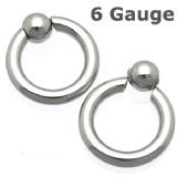 Giant Spring Loaded Captive Ring 6g Details