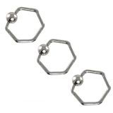 Hexagon Captive Ring Details