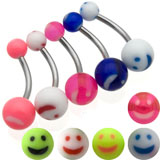 Smiley Face Belly Rings Details
