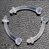 Clear Belly Ring Retainer 14g Details