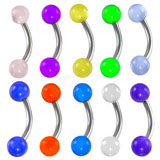 Mix UV Ball Eyebrow Rings Details