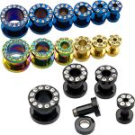 CZ stone 316l stainless steel flesh tunnel, cz jewelry ear plugs Details