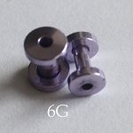 Anodized 316l stainless steel screw on flesh tunnel Details