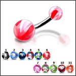 316l stainless steel belly rings with fancy collection UV balls, belly bars,navel ring,belly button  Details