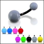 316l stainless steel belly rings with fancy collection UV balls, belly bars,navel ring,belly button  Details