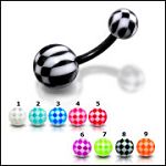 316l stainless steel belly rings with fancy collection UV balls, belly bars,navel ring,belly button  Details