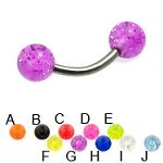 316l stainless steel eyebrow bananna with balls,curved barbell,eyebrow rings,barbells Details