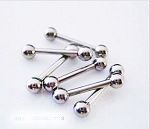 Anodized 316l stainless steel Tongue Barbells, straight barbell, tongue rings,body piercing jewelry Details