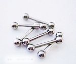 Anodized 316l stainless steel Tongue Barbells, straight barbell, tongue rings,body piercing jewelry Details