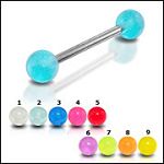 Anodized 316l stainless steel Tongue Barbells, straight barbell, tongue rings,body piercing jewelry Details