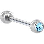 316l stainless steel Tongue Barbells with cz stone, straight barbell, tongue rings,body piercing jew Details