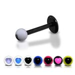 UV acrylic labret with balls,body piercing jewelry,fashion jewelry,lip rings,labret piercing Details