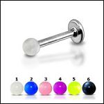 316l stainless steel labret with uv balls,body piercing jewelry,fashion jewelry,lip rings,labret pie Details