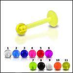 UV acrylic labret with balls,body piercing jewelry,fashion jewelry,lip rings,labret piercing Details