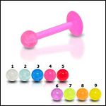 UV acrylic labret with balls,body piercing jewelry,fashion jewelry,lip rings,labret piercing Details