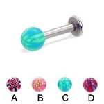 316l stainless steel labret with uv balls,body piercing jewelry,fashion jewelry,lip rings,labret pie Details
